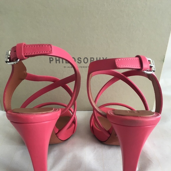 Philosophy di Alberta Ferretti Leathe Sandals Sz 7 - Picture 4 of 8
